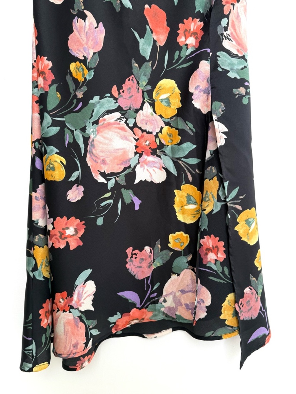 ASTR the Label Floral Satin Midi Slip Dress, NWT - Picture 9 of 15